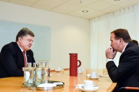 Petro Poroshenko and Stefan Leuven