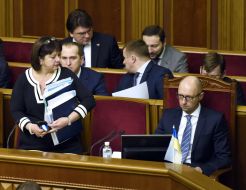 The ministers in the government box