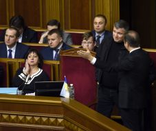 The ministers in the government box