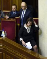 Arseniy Yatsenyuk and Nataliya Jaresko