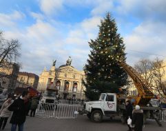 Встановлення новорічної ялинки