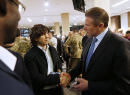 Elbrus Tedeev and Sergey Bubka