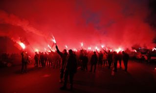 Participants of the march "Freedom Medvedko and Polishchuk"