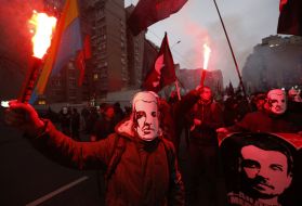Participants of the march "Freedom Medvedko and Polishchuk"