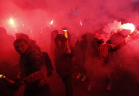 Participants of the march "Freedom Medvedko and Polishchuk"