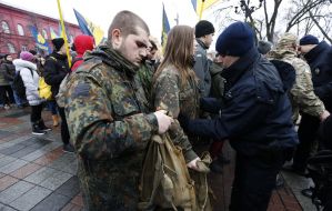 Participants of the march "Freedom Medvedko and Polishchuk"