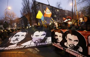 Participants of the march "Freedom Medvedko and Polishchuk"