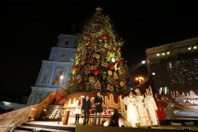Vitaly Klichko and Marina Poroshenko