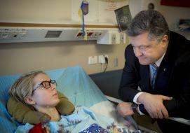 Peter and Marina Poroshenko visited Jan Zinkevich