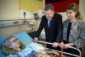 Peter and Marina Poroshenko visited Jan Zinkevich