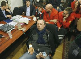 Gennady Korban during a court session
