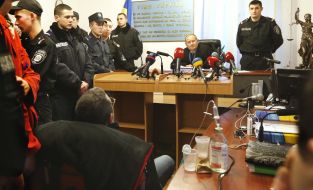 Gennady Korban during a court session