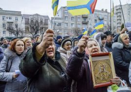 Учасники мітингу