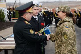 Stepan Poltorak during transmission of orders for housing