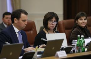 Aivaras Abromavicius, Natalia Yaresko and Anna Onishchenko