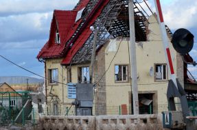 Dilapidated house in Slavyansk