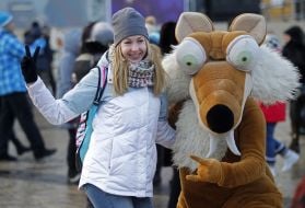 The girl photographed in the Sofia area