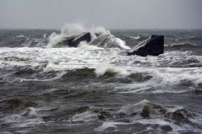 Storm sea in Odessa