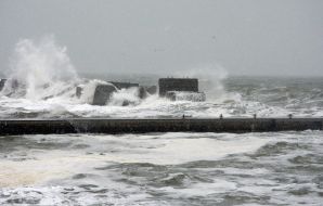 Storm sea in Odessa