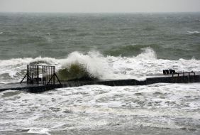 Storm sea in Odessa