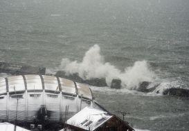 Storm sea in Odessa