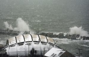 Storm sea in Odessa