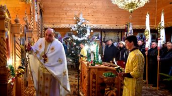 The president and his family took part in the liturgy on the occasion of Christmas