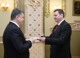 Petr Poroshenko and Juris Poikans