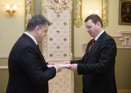 Petr Poroshenko and Juris Poikans