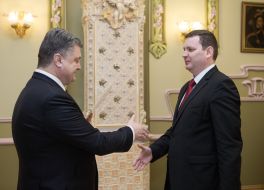 Petr Poroshenko and Juris Poikans