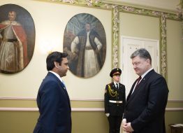 Petr Poroshenko and Athar Abbas