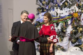 President of Ukraine Petro Poroshenko and his wife Marina