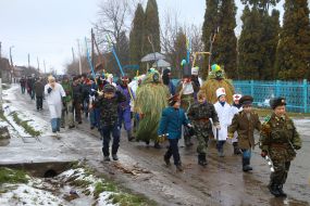 Malanka celebration in the village Beleluya