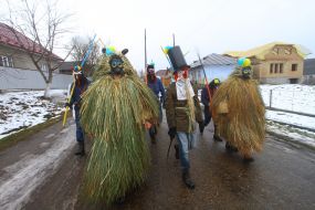 Malanka celebration in the village Beleluya