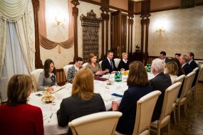Meeting of Marina Poroshenko with Daniel Shadt