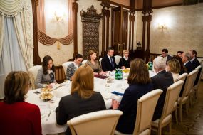 Meeting of Marina Poroshenko with Daniel Shadt