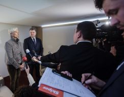 Meeting of Petro Poroshenko and Christine Lagarde