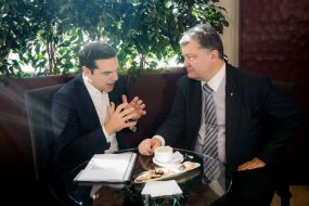 Meeting of Petro Poroshenko and  Alexis Tsipras