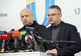 Aleksandr Turchinov and Roman Romanov