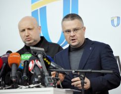 Aleksandr Turchinov and Roman Romanov