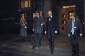 Arseniy Yatseniuk and Taavi Rõivas