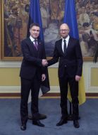 Arseniy Yatseniuk and Taavi Rõivas