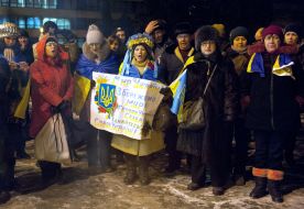 Акция к годовщине разгона Майдана