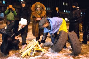 Акция к годовщине разгона Майдана