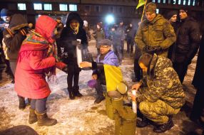 Акция к годовщине разгона Майдана