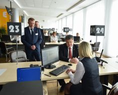 Petro Poroshenko at the Center for providing administrative services