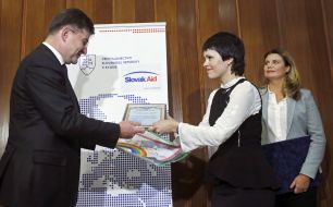 Olga Lyshyk and Miroslav Lajcak