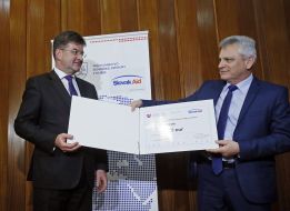 Miroslav Lajcak and Michael Polyak