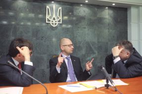 Andrey Pivovarsky, Arseniy Yatsenyuk and Alexander Zavgorodniy