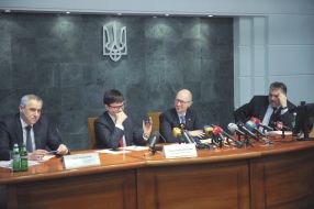 Yuri Merkulov, Andrey Pivovarsky, Arseniy Yatsenyuk and Alexander Zavgorodniy